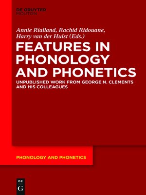 cover image of Features in Phonology and Phonetics